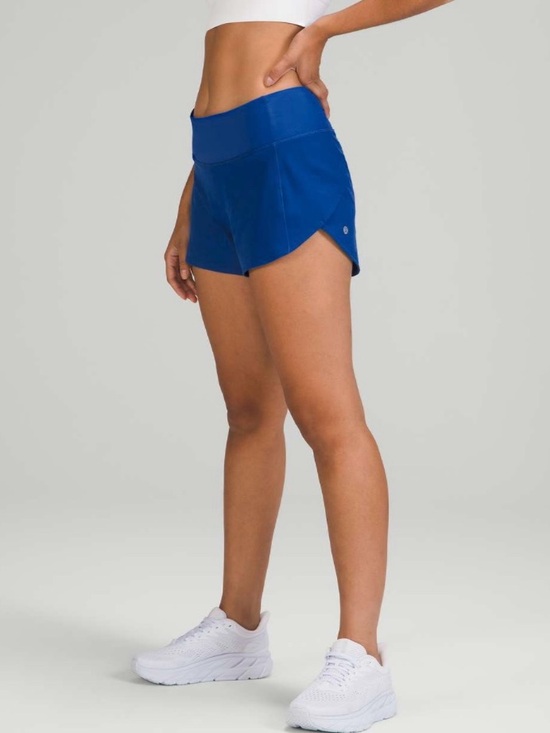 lululemon athletica Pants - Lululemon Women’s 12 Speed Up Mid-Rise Shorts 4 Inch Symphony Blue